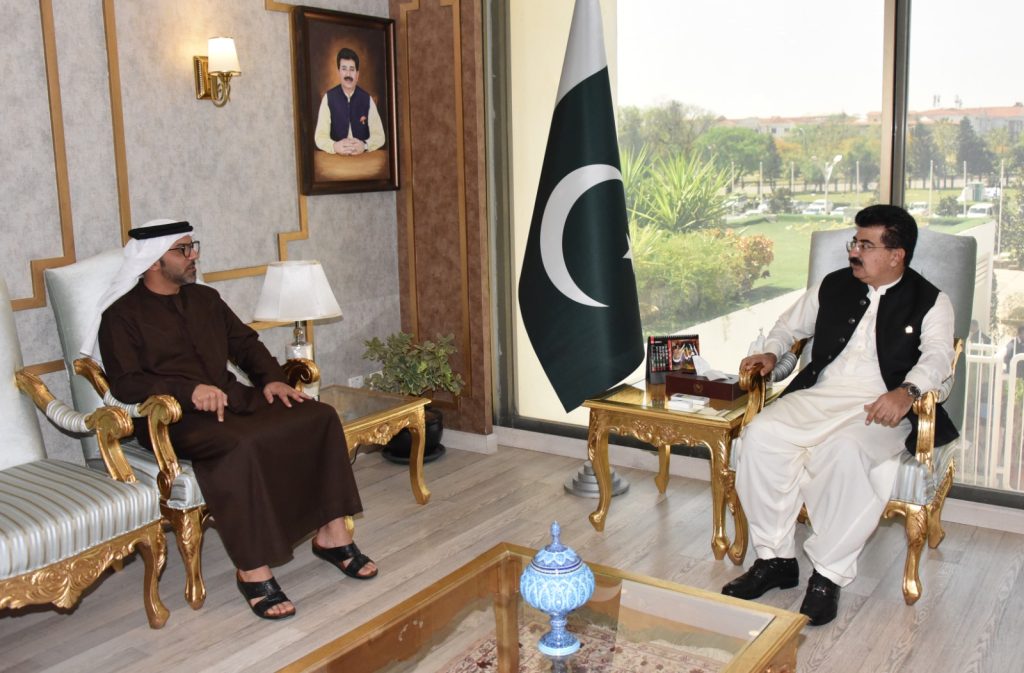 UAE Envoy Calls on Sadiq Sanjrani