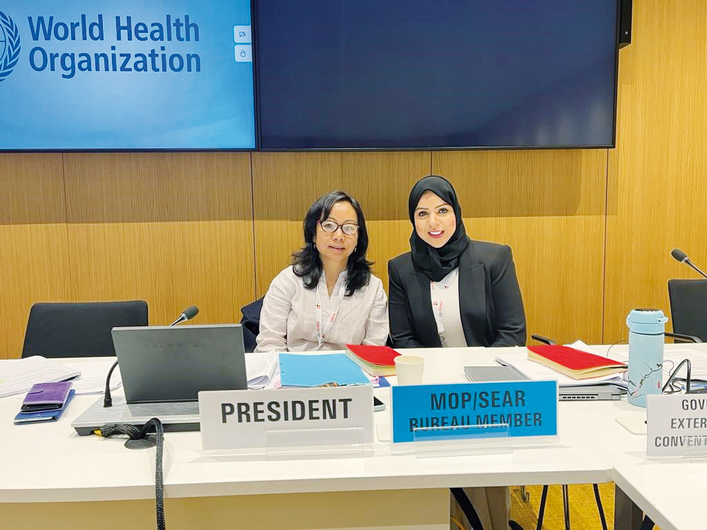 Qatar participates in tobacco control meetings in Geneva