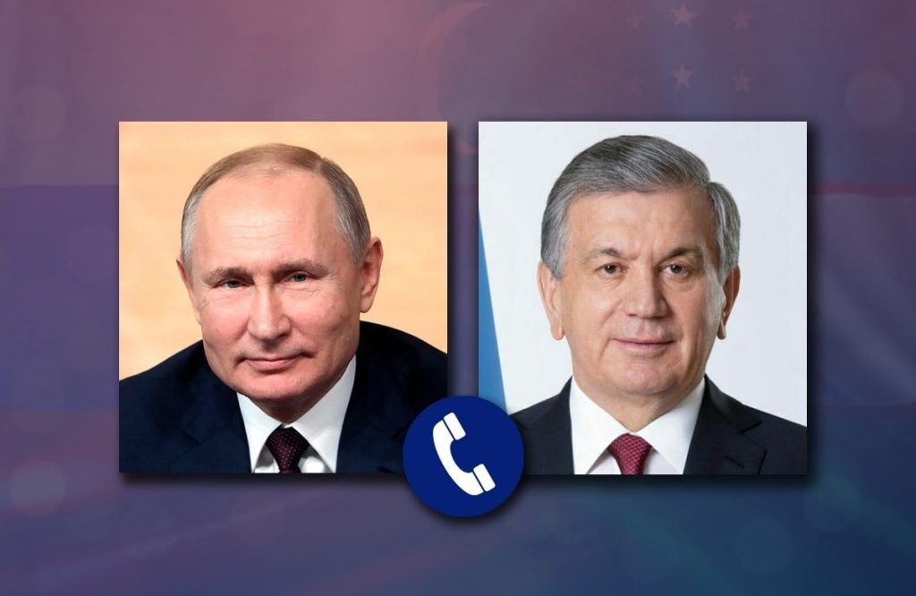 Shavkat Mirziyoyev holds phone conversation with Putin
