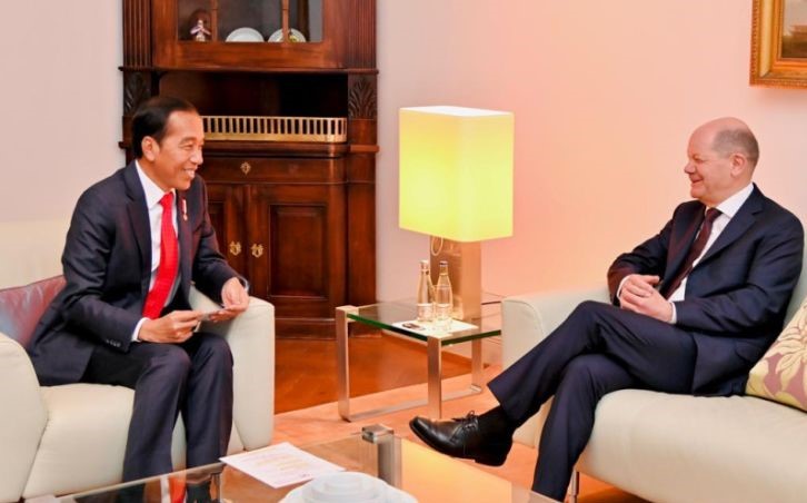 President Jokowi meets with German Chancellor Olaf Scholz