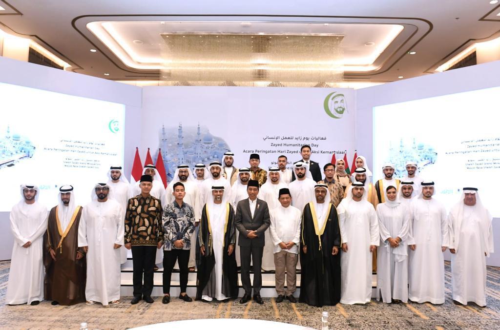 President Jokowi and Suhail Al Mazrouei attend Zayed Humanitarian Day event in Solo