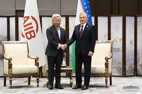 Uzbek President meets with President of Asian Infrastructure Investment Bank