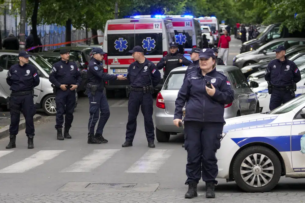 Teenage boy kills 8 children, guard at school in Belgrade