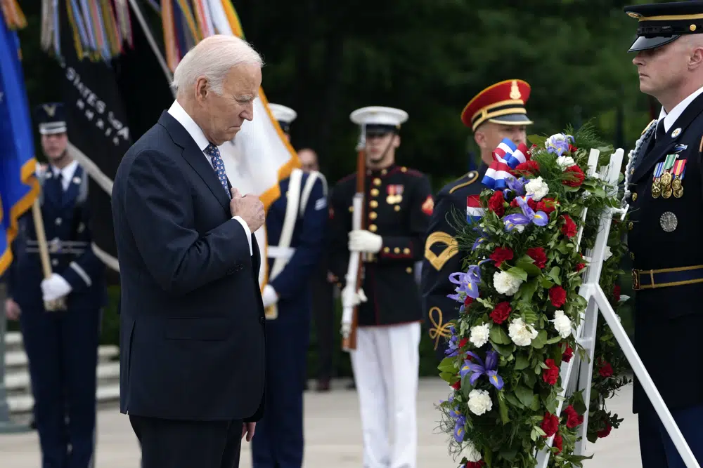 Biden lauds generations of fallen US troops who 'dared all and gave all'