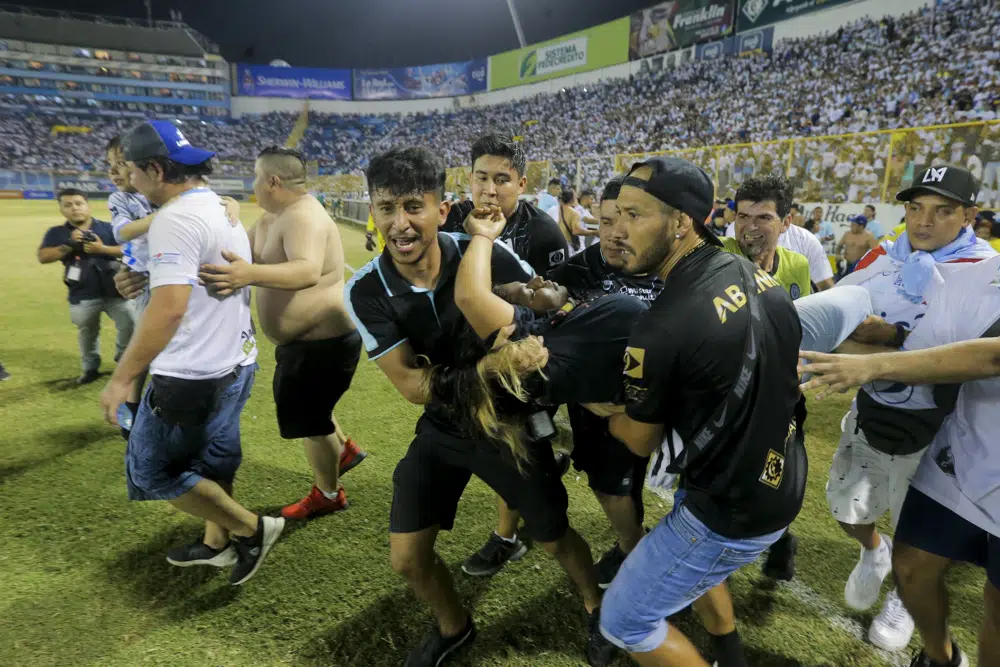 At least 9 dead in stampede at soccer stadium in El Salvador