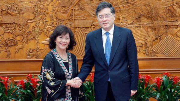 Chinese FM meets with UN special envoy on Myanmar