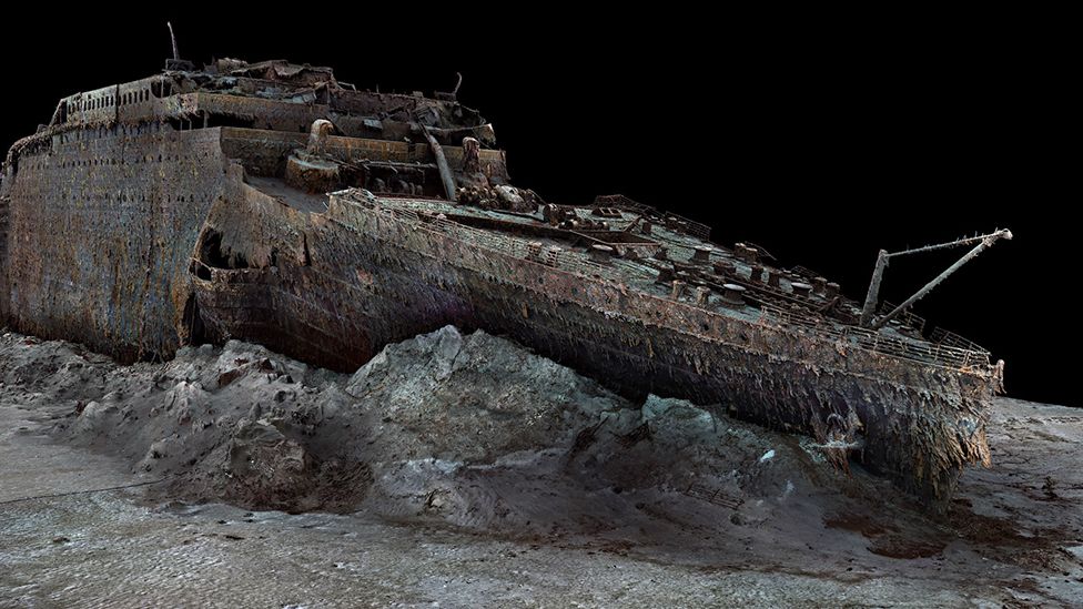 First full-size 3D scan of Titanic shows shipwreck in new light