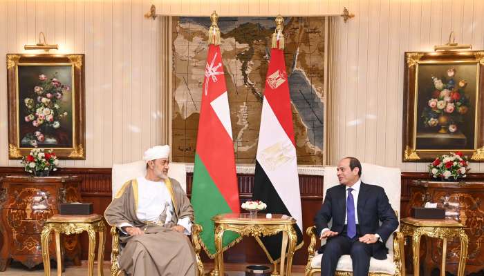 Sultan of Oman, Egyptian President hold bilateral talks