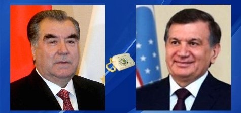 Presidents of Uzbekistan, Tajikistan hold phone talks