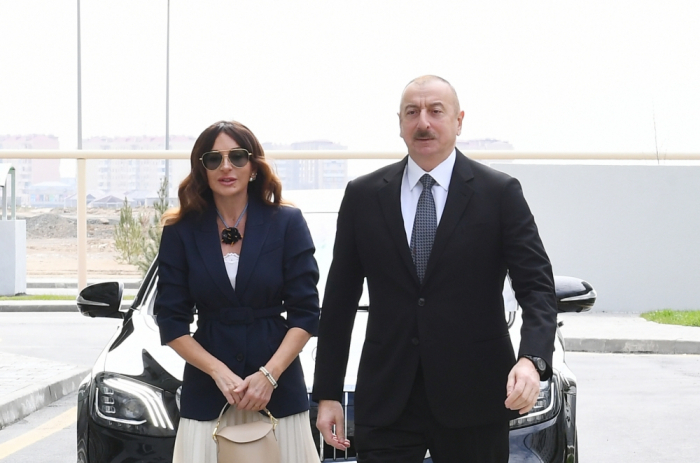 President of Azerbaijan, First Lady Mehriban Aliyeva visit Khojavand district
