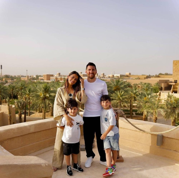 An exciting day exploring historic Diriyah: Lionel Messi