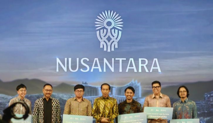 President Jokowi announces new logo for Nusantara city