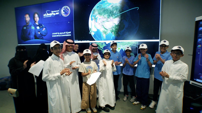 Saudi astronauts contact students from International Space Station