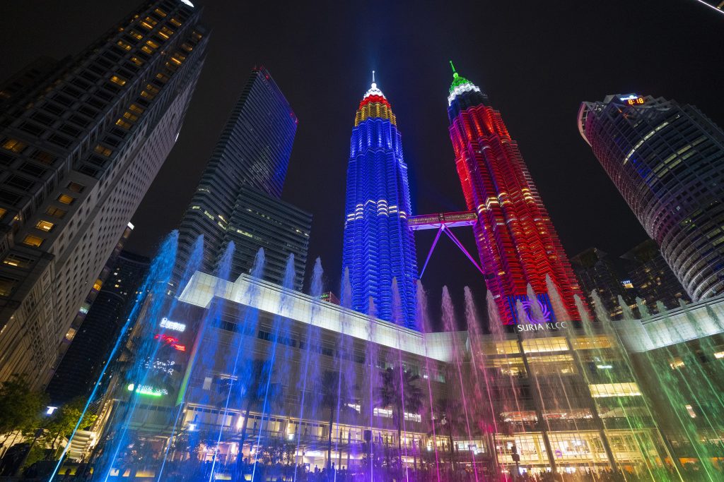 Petronas Twin Towers light up with UAE flag in Kuala Lumpur