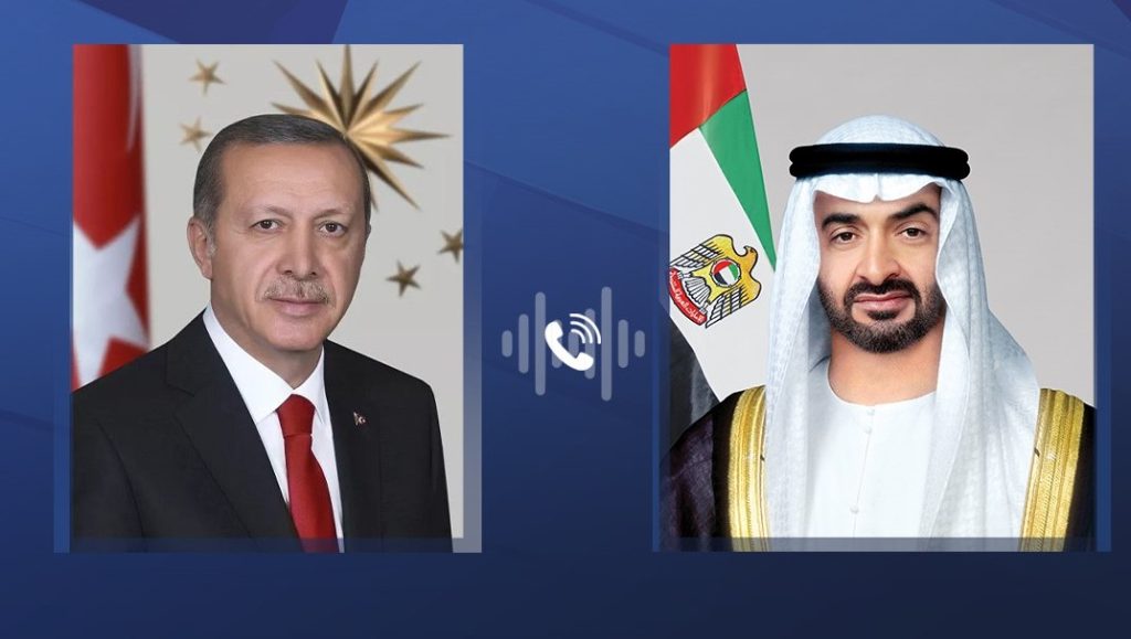 President of UAE congratulates Erdoğan on re-election over phone call
