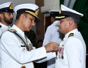 Pakistan Navy Personnel Conferred Military Awards