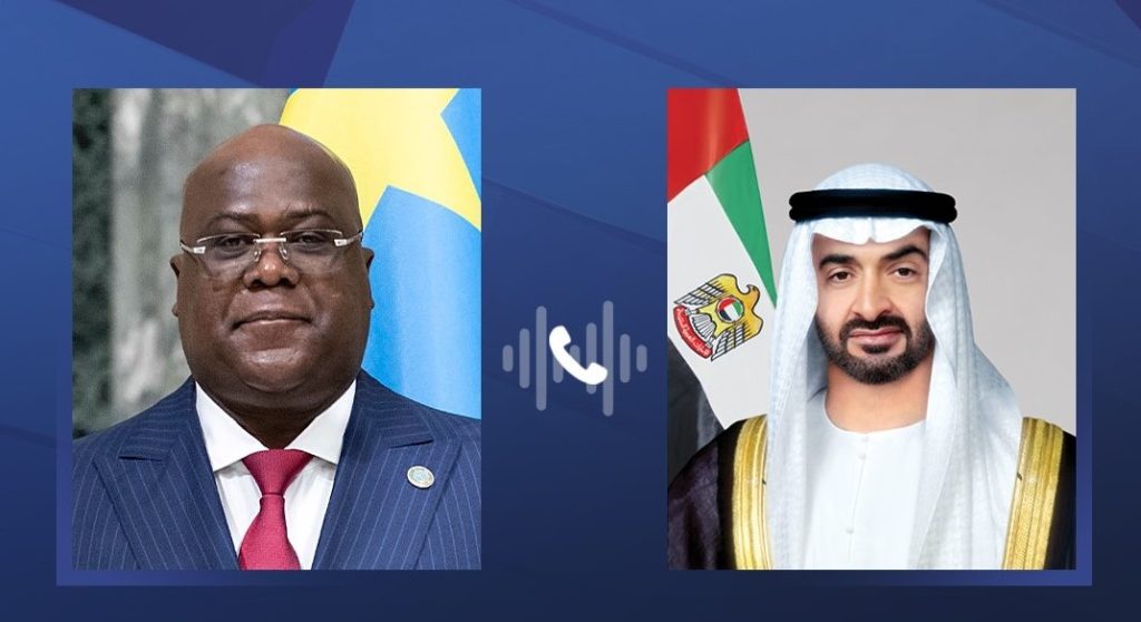 UAE President receives phone call from President of DRC