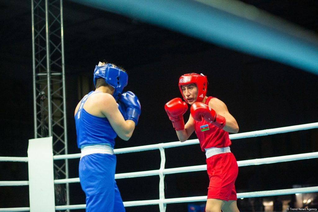 Azerbaijani female boxer