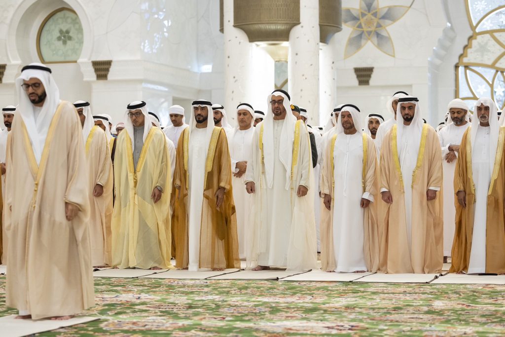 President of UAE offers Eid Al Adha prayer at Sheikh Zayed Grand Mosque