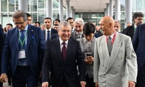 Uzbek President visits exhibition of textile machinery ITMA 2023 in Milan