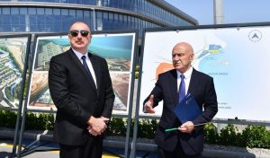 President Ilham Aliyev attends opening ceremony of Alat Free Economic Zone