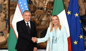 President of Uzbekistan holds talks with Italian PM in Rome