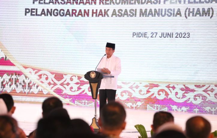 President Jokowi launches program for resolution of human rights violations