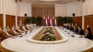 Amir of Qatar, Tajik President hold official talks in Dushanbe