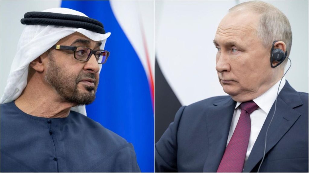 President of UAE, Putin discuss strategic bilateral relations