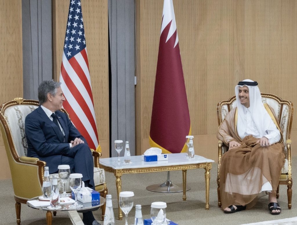 PM of Qatar meets Blinken in Riyadh