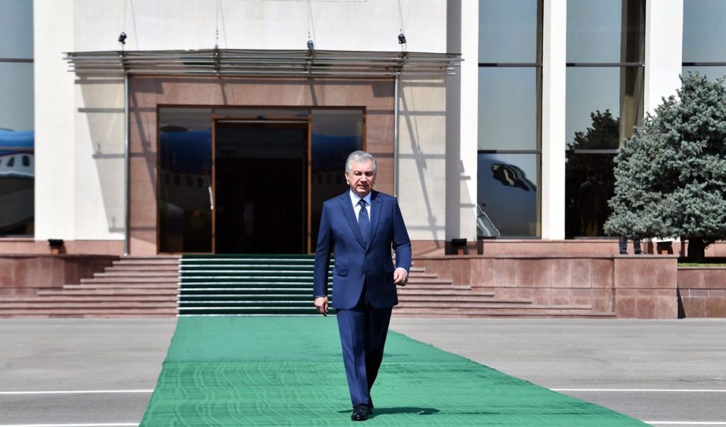 Shavkat Mirziyoyev leaves for Tehran