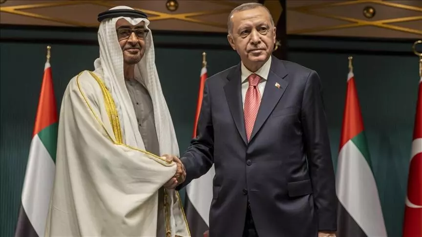 President of UAE arrives in Türkiye