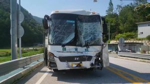 South Korea school bus crash, 80 injured