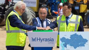 Kazakh PM, German President launch test drilling at major green hydrogen plant