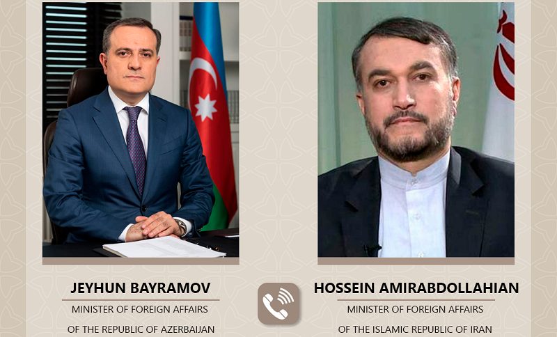 Azerbaijani, Iranian FMs hold phone conversation