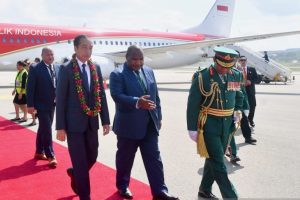 President Jokowi arrives in Port Moresby, Papua New Guinea