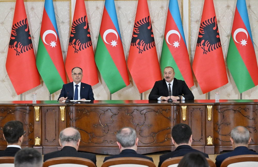 Press statements by Presidents of Azerbaijan and Albania