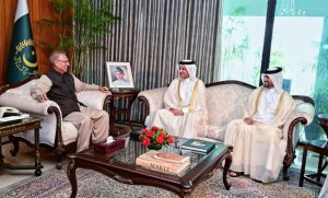 President of Pakistan meets with Ambassador of Qatar