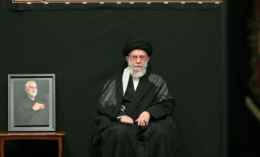 Iranian Supreme Leader attends mourning ceremony of Sham Ghariban