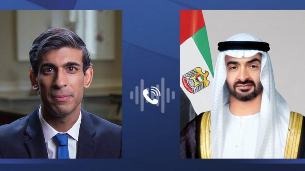 President of UAE, Sunak discuss bilateral relations