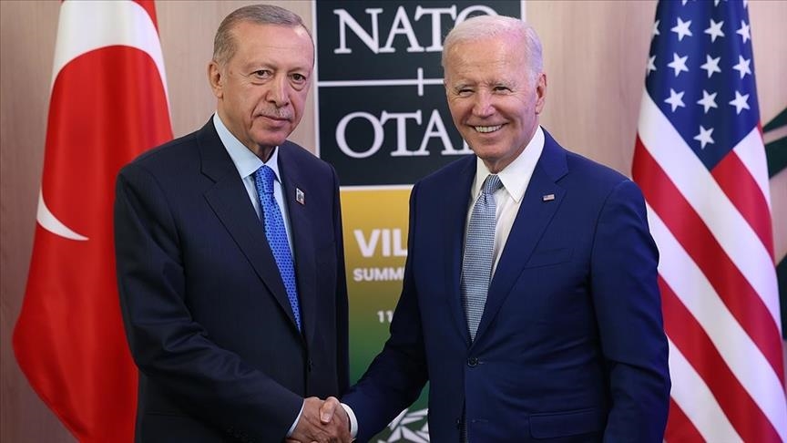 Erdogan, Biden discuss defence priorities in Vilnius