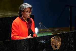 US ambassador to UN meets with Ukrainian FM