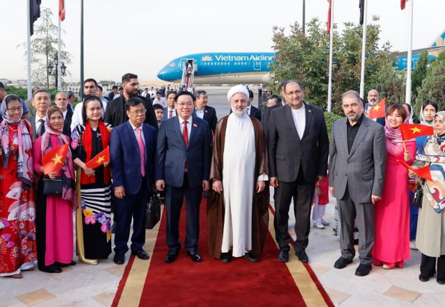 Vietnam’s NA Chairman arrives in Tehran