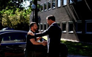 Ukraine's Zelenskiy in Netherlands