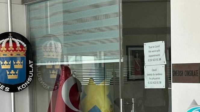 Shooting injures one in front of Swedish consulate in western Türkiye