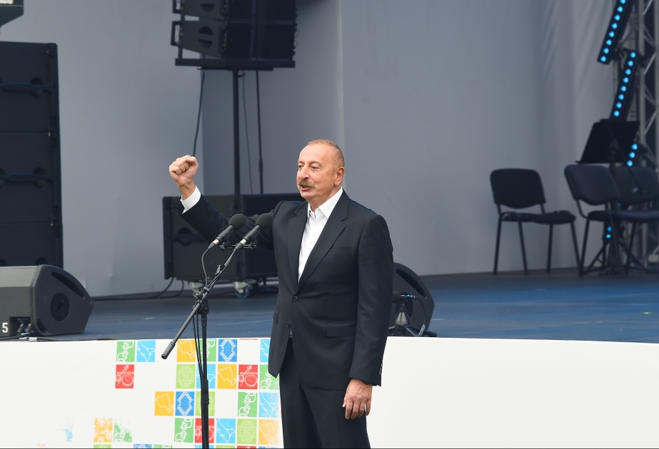 We have proved to world that no-one can influence our determination: Ilham Aliyev