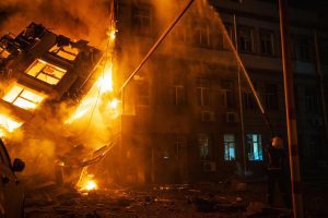 Russian drone and missile attacks on Odessa, 3 wounded