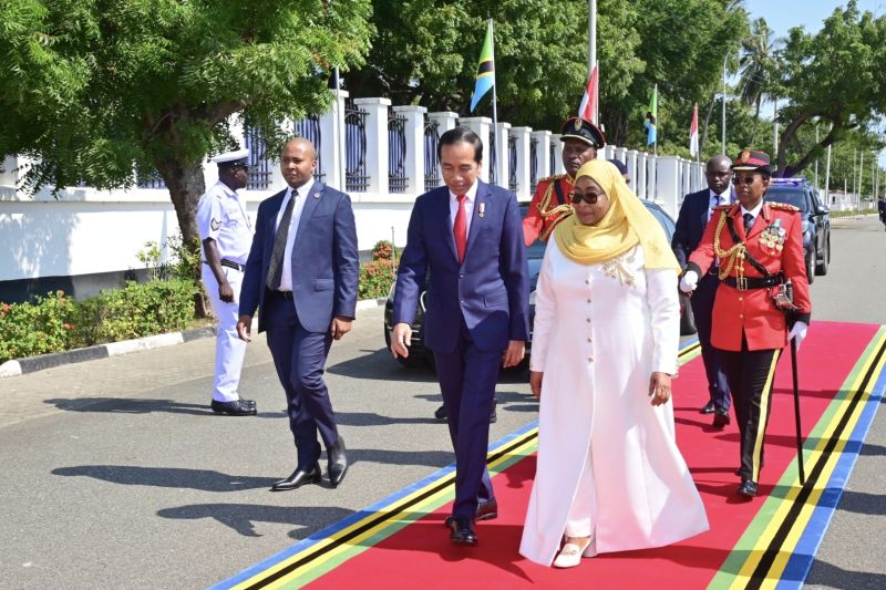 President Jokowi meets with Tanzanian President