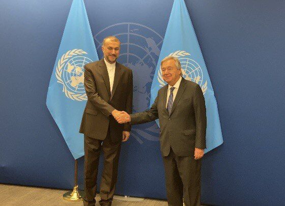 Iranian FM meets UN Secretary-General in New York