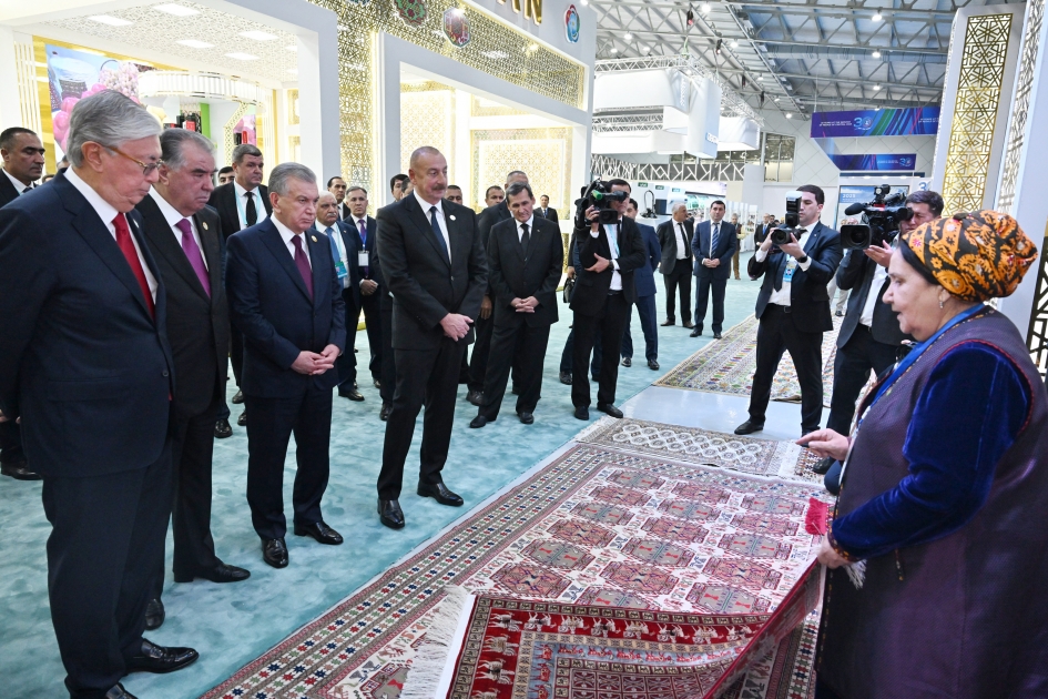 President Ilham Aliyev visits EXPO Central Asia 2023 in Dushanbe